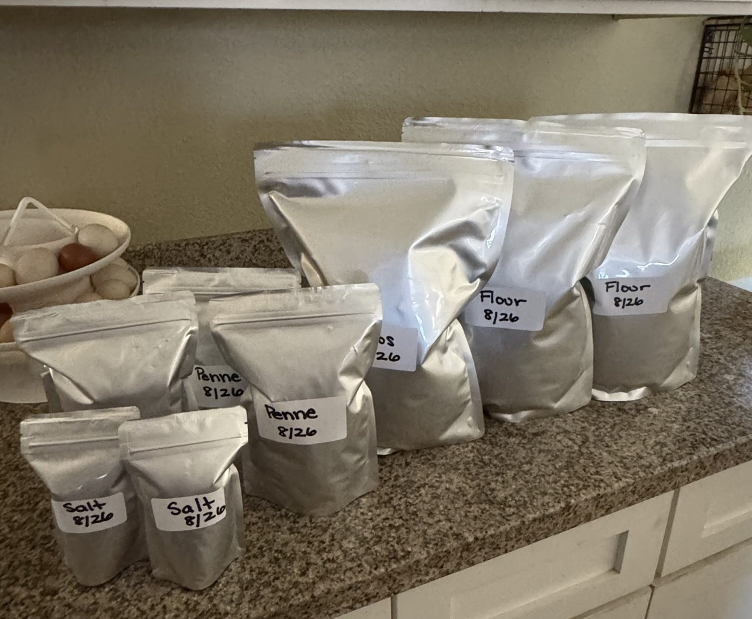 Long-Term Food Storage in Mylar Bags